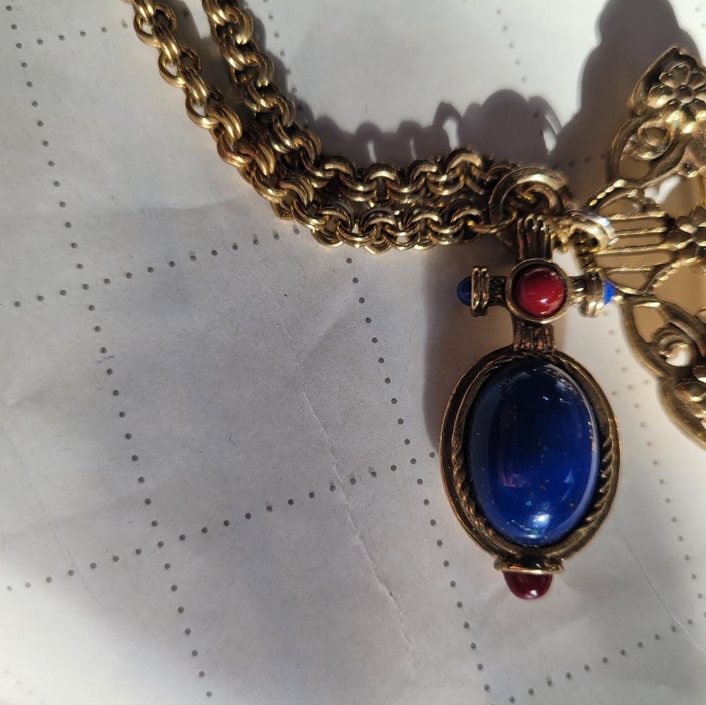 1928, Avon, Vtg Czechlosovakia Elegant Gold Gemstone Set Vintage Inspired - Picture 12 of 14